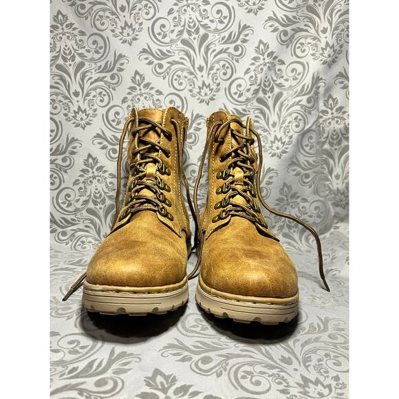 SO Vikie Women’s Natural Lace-Up Ankle Boots Size 8 - Picture 3 of 4